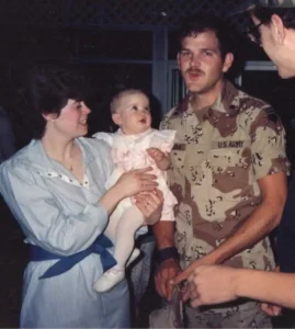 Chris returns home from the gulf war